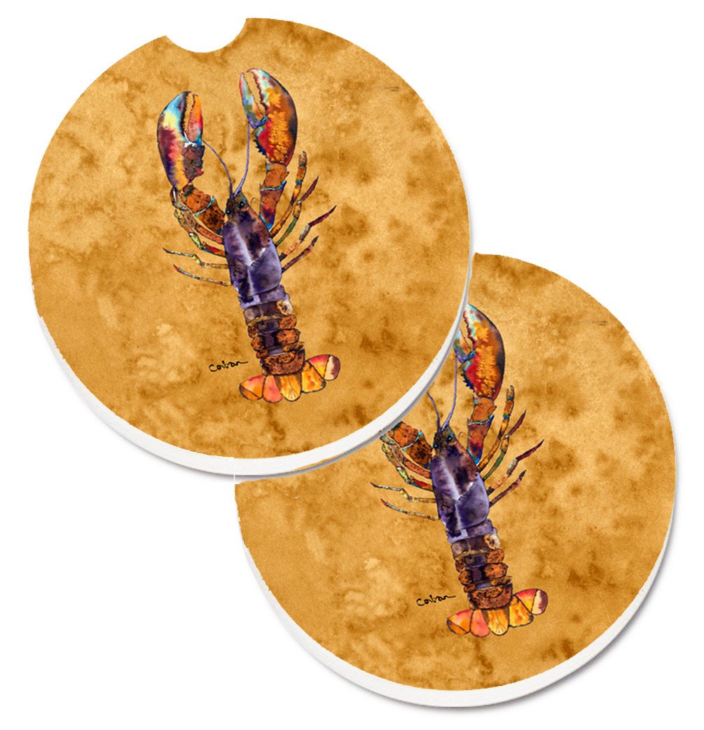 Lobster Set of 2 Cup Holder Car Coasters 8716CARC by Caroline&#39;s Treasures
