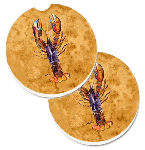 Lobster Set of 2 Cup Holder Car Coasters 8716CARC by Caroline's Treasures