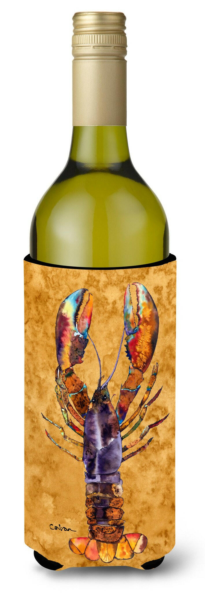 Lobster  Fresh Wine Bottle Beverage Insulator Beverage Insulator Hugger by Caroline's Treasures