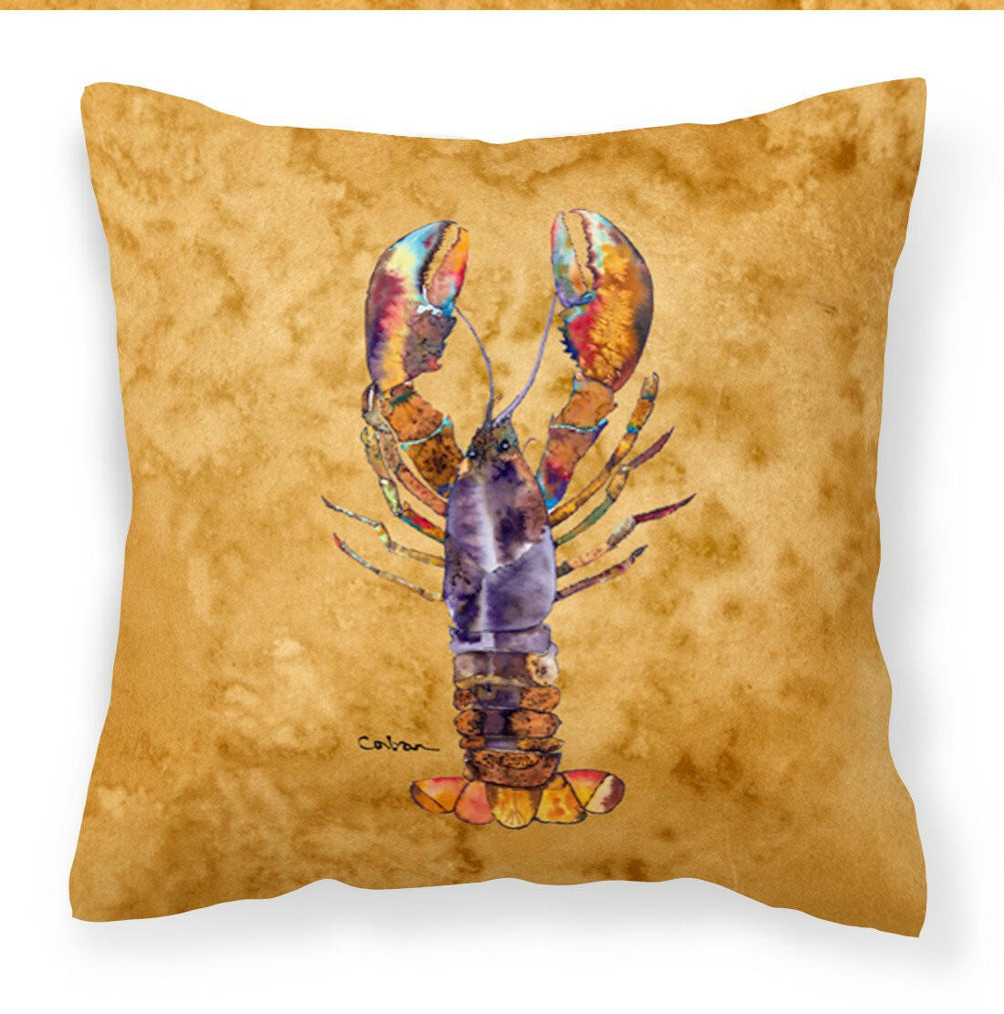 Lobster Fabric Decorative Pillow 8716PW1414 - the-store.com
