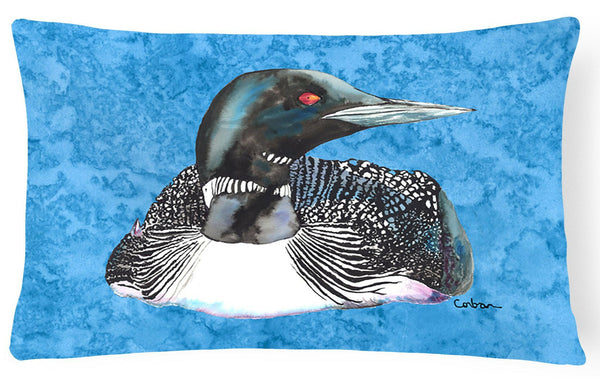 Loon   Canvas Fabric Decorative Pillow by Caroline's Treasures