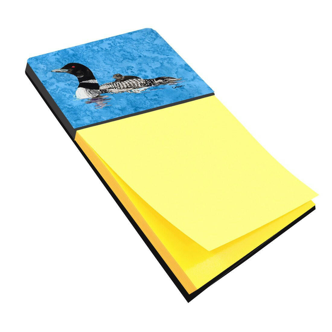 Momma and Baby Loon Refiillable Sticky Note Holder or Postit Note Dispenser 8718SN by Caroline&#39;s Treasures