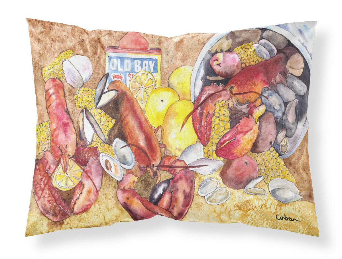 Lobster Bake Old Bay Seasonings Moisture wicking Fabric standard pillowcase by Caroline&#39;s Treasures