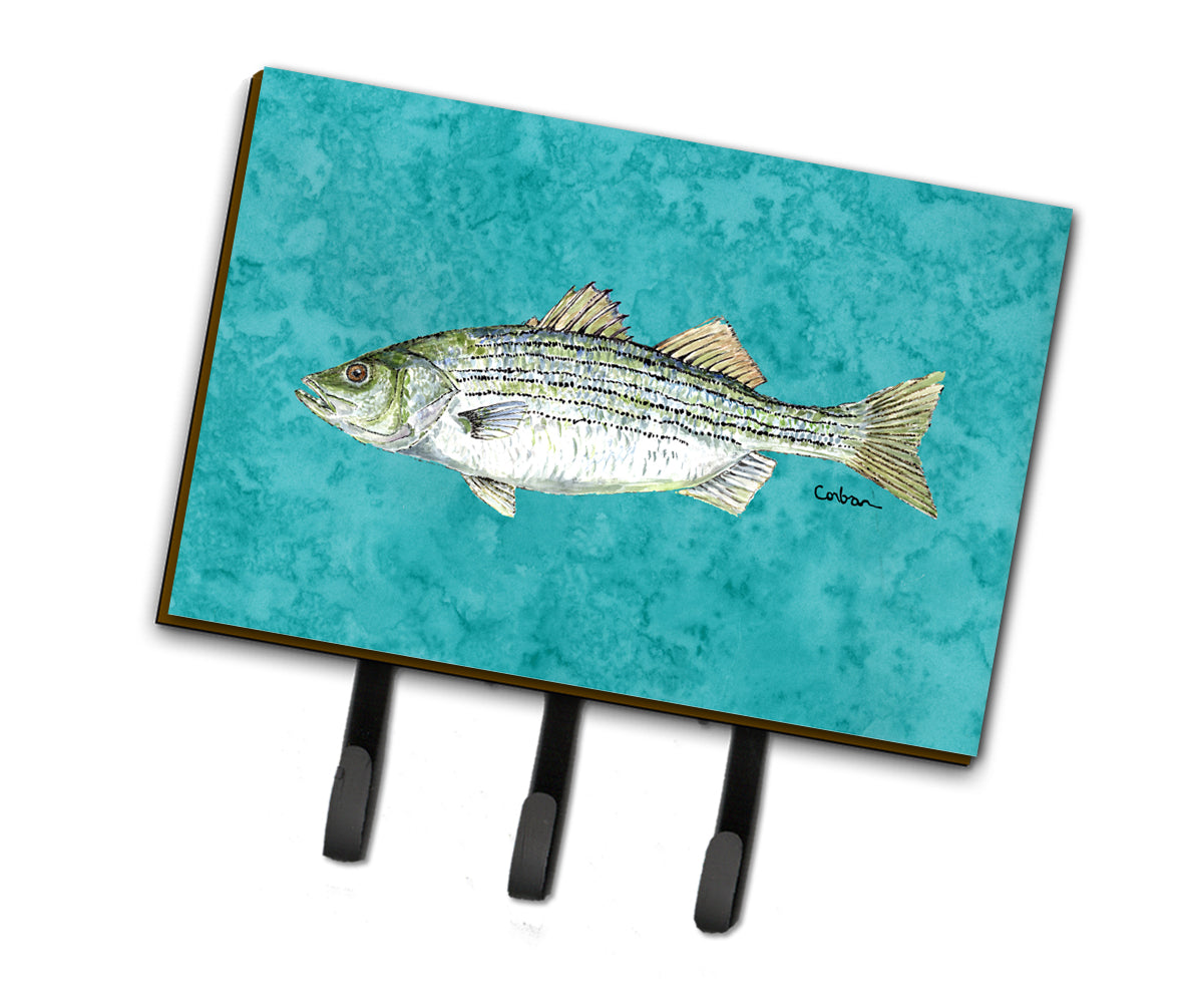 Striped Bass Fish Leash or Key Holder