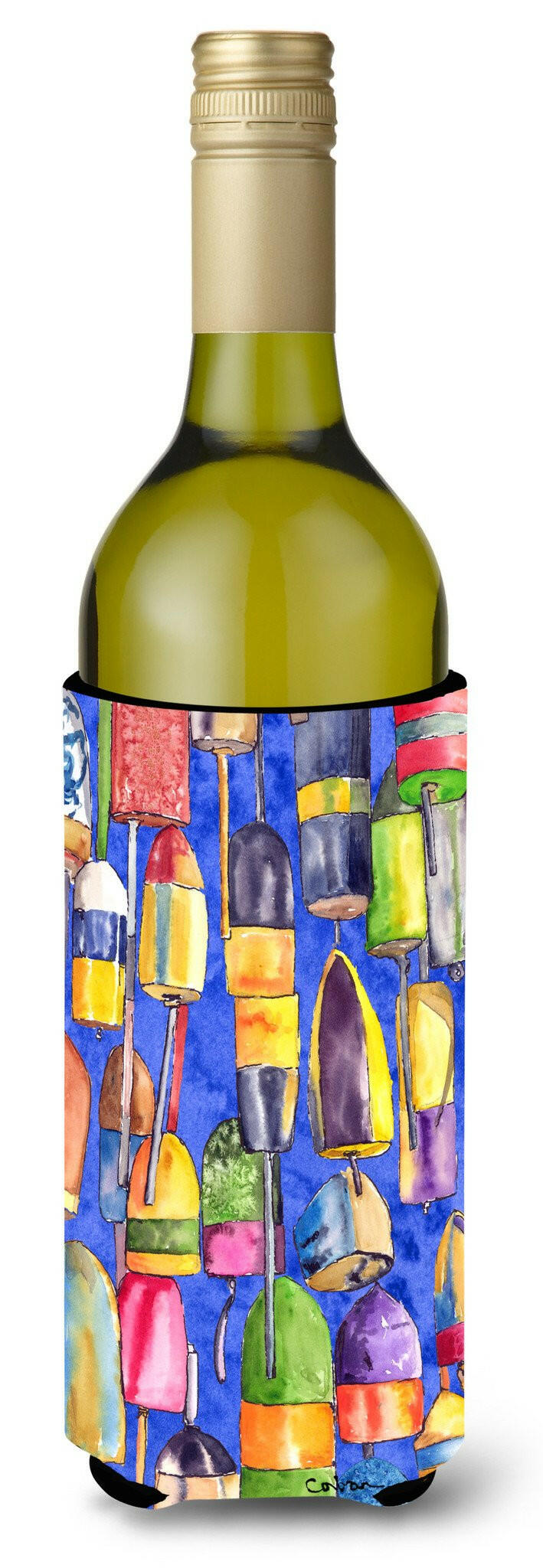 Lobster Bouys Wine Bottle Beverage Insulator Beverage Insulator Hugger by Caroline&#39;s Treasures