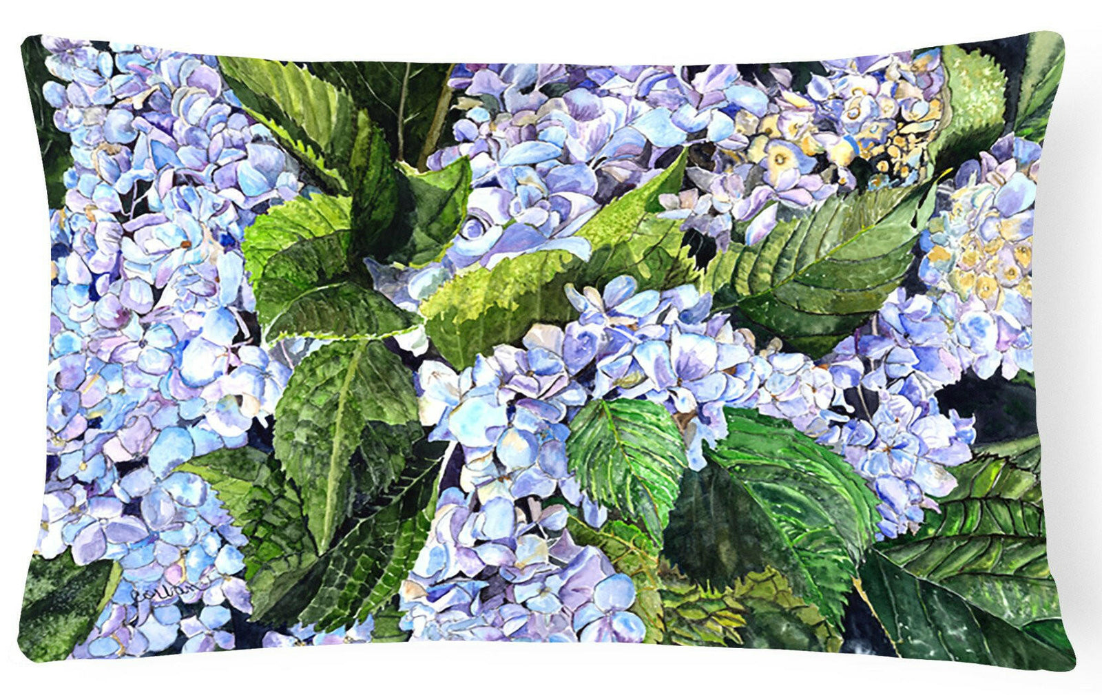Hydrangea   Canvas Fabric Decorative Pillow by Caroline's Treasures