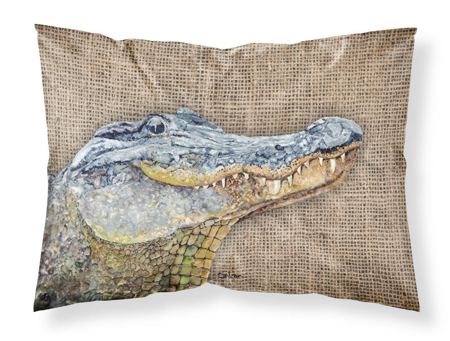 Alligator  Moisture wicking Fabric standard pillowcase by Caroline's Treasures