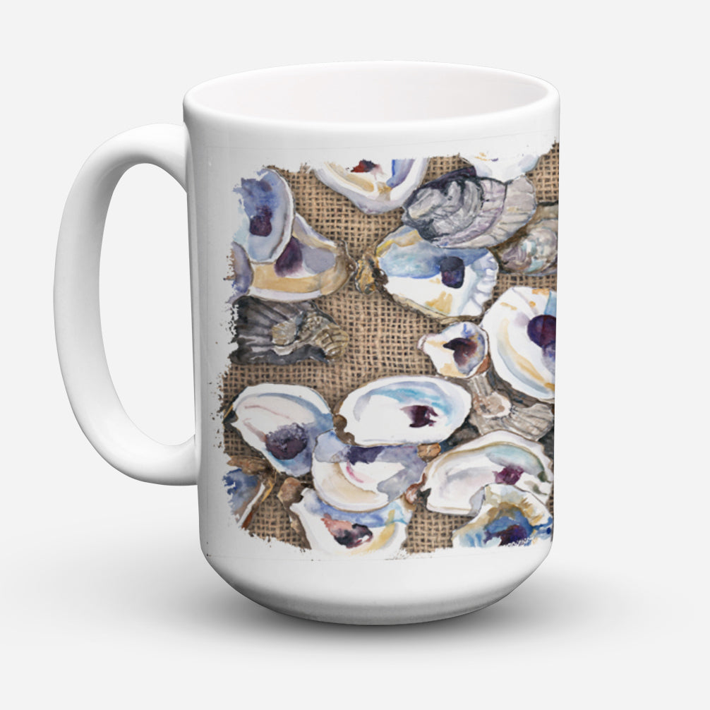 Oyster Dishwasher Safe Microwavable Ceramic Coffee Mug 15 ounce 8734CM15