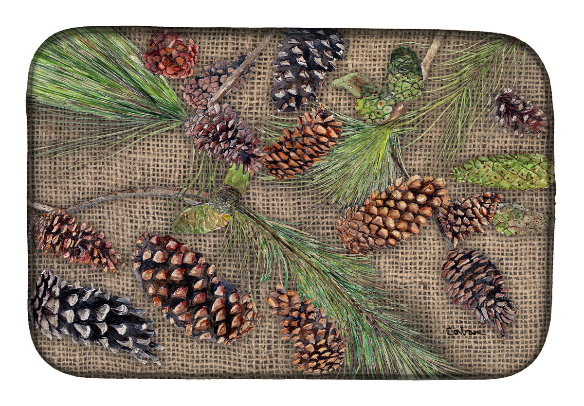 Pine Cones Dish Drying Mat 8735DDM  the-store.com.
