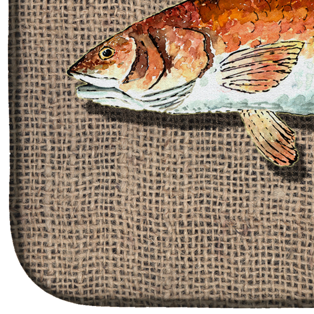 Red Fish Dish Drying Mat 8736DDM  the-store.com.