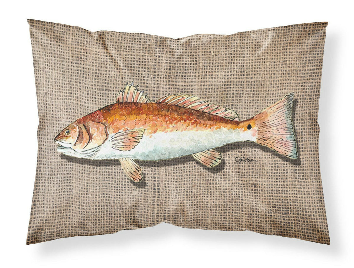 Fish Red Fish Moisture wicking Fabric standard pillowcase by Caroline&#39;s Treasures