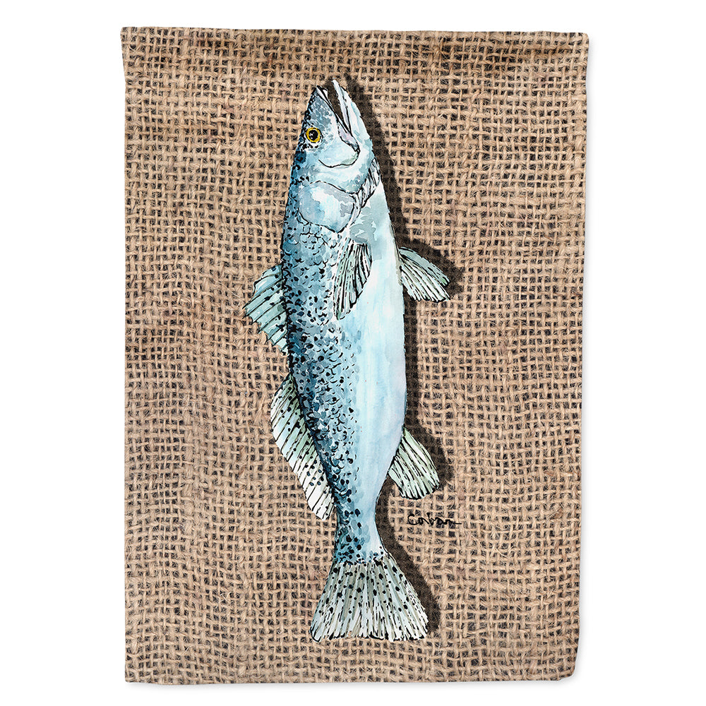 Fish Speckled Trout Flag Canvas House Size