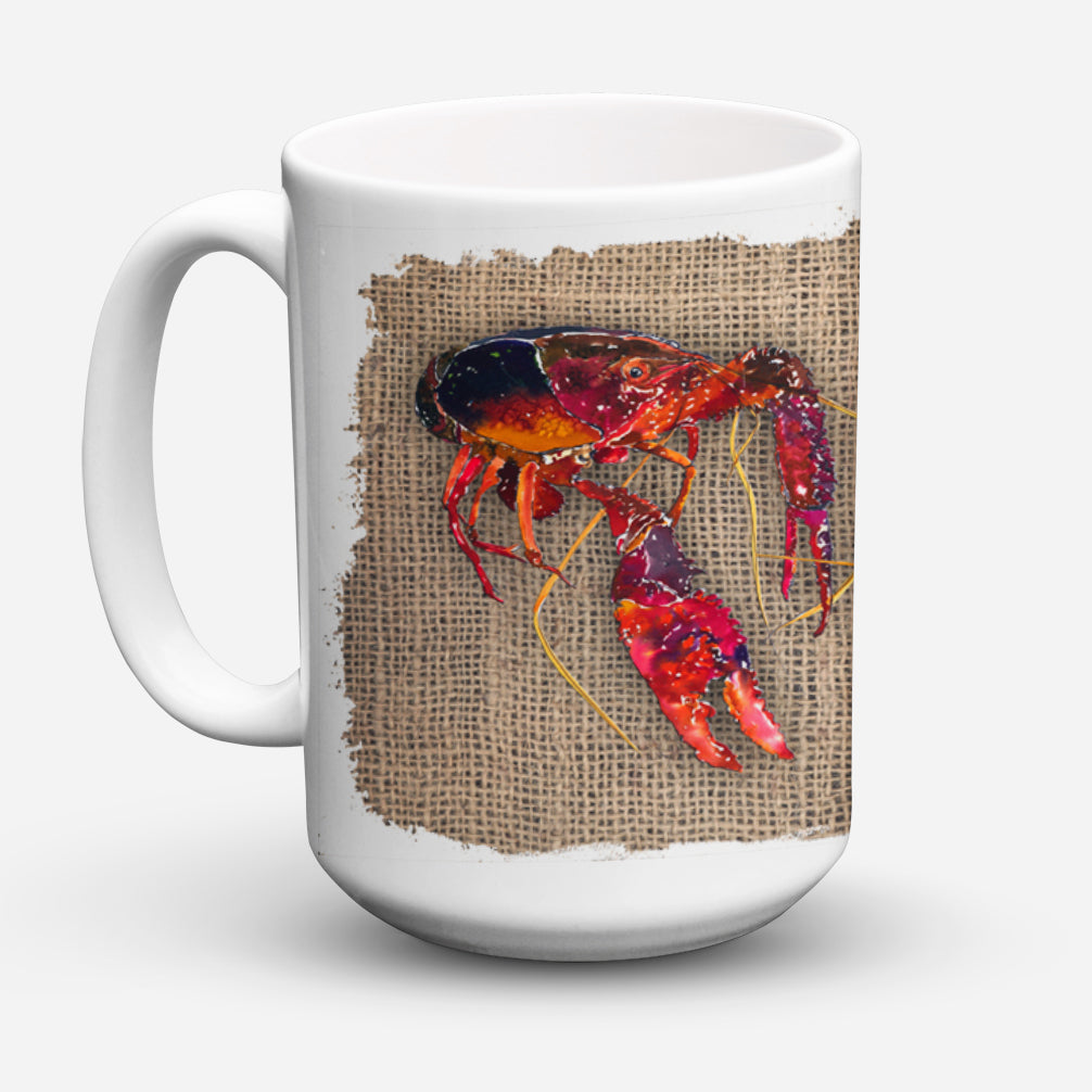 Crawfish Dishwasher Safe Microwavable Ceramic Coffee Mug 15 ounce 8739CM15
