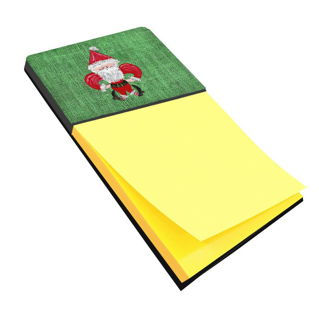 Christmas Santa Fleur de lis Refiillable Sticky Note Holder or Postit Note Dispenser 8746SN by Caroline&#39;s Treasures