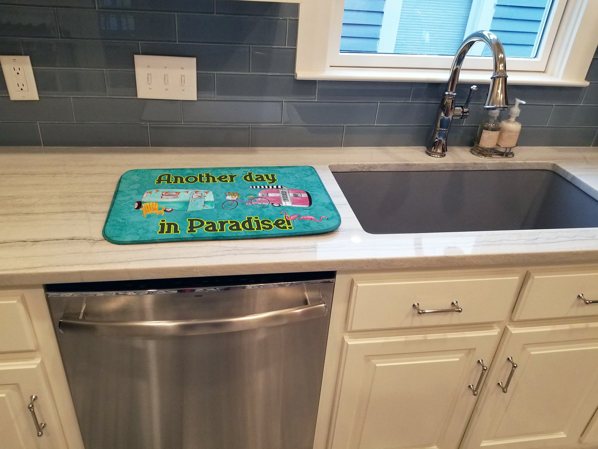 Another Day in Paradise Dish Drying Mat 8758DDM