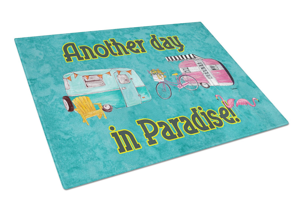 Another Day in Paradise Glass Cutting Board Large by Caroline&#39;s Treasures