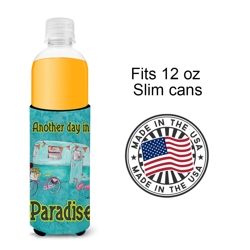Another Day in Paradise Retro Glamping Trailer Ultra Beverage Insulators for slim cans 8758MUK