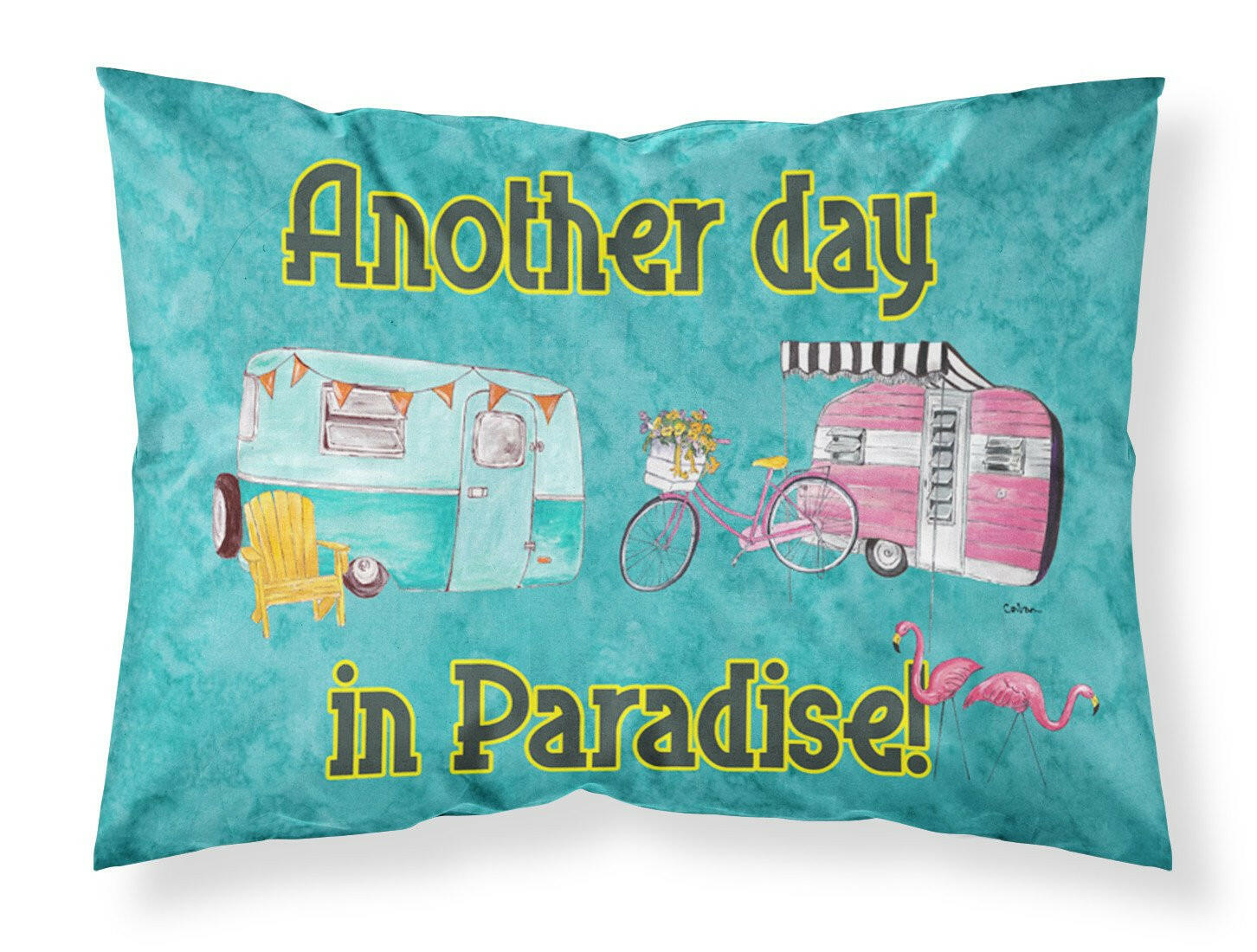 Another Day in Paradise Moisture wicking Fabric standard pillowcase by Caroline's Treasures