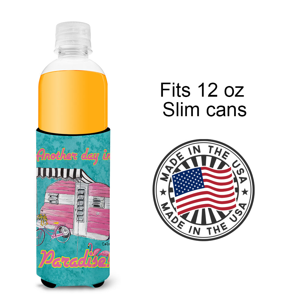 Another Day in Paradise Retro Glamping Trailer Ultra Beverage Insulators for slim cans 8759MUK