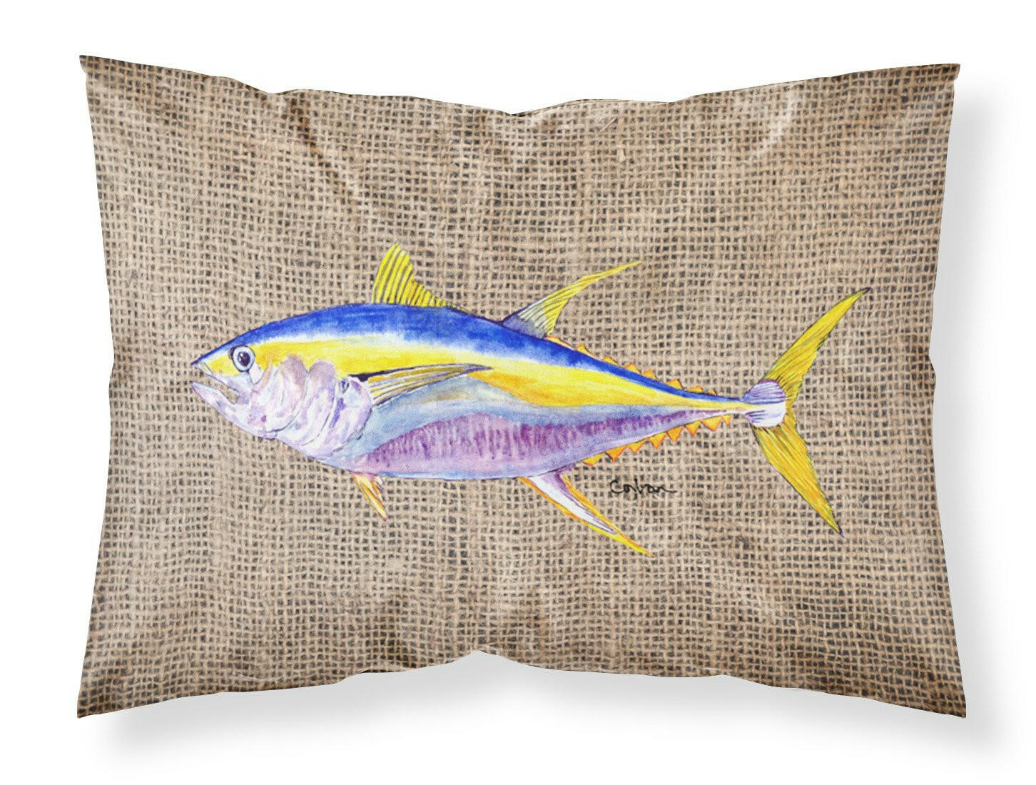 Fish - Tuna Moisture wicking Fabric standard pillowcase by Caroline's Treasures