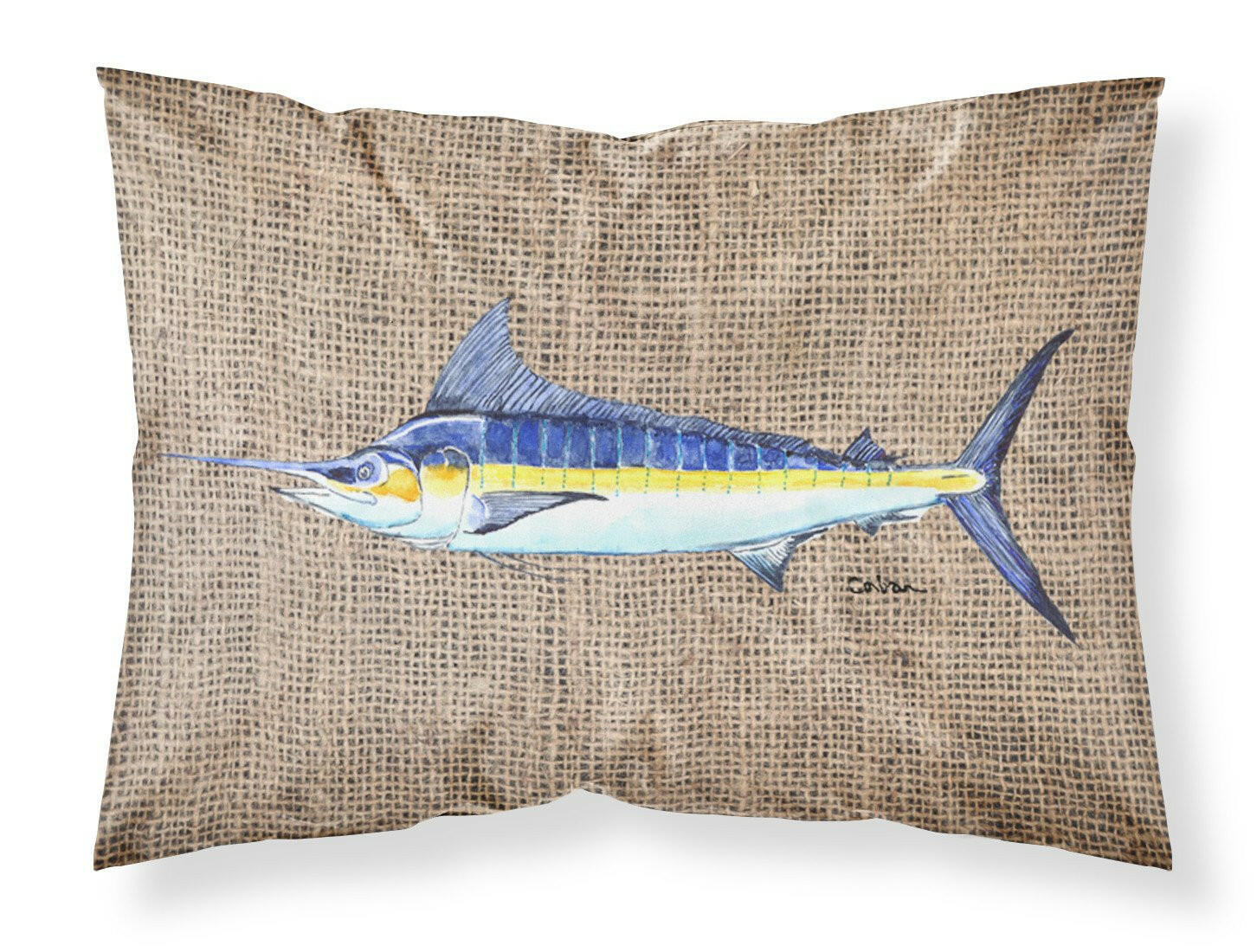 Fish - Marlin Moisture wicking Fabric standard pillowcase by Caroline's Treasures