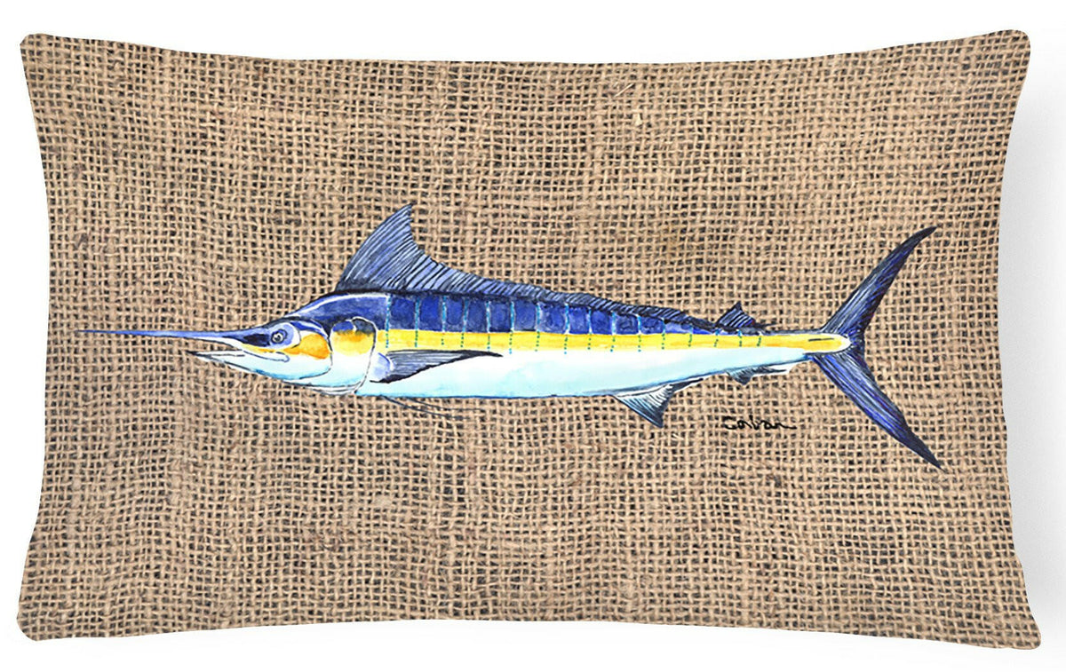 Fish - Marlin Decorative   Canvas Fabric Pillow by Caroline&#39;s Treasures