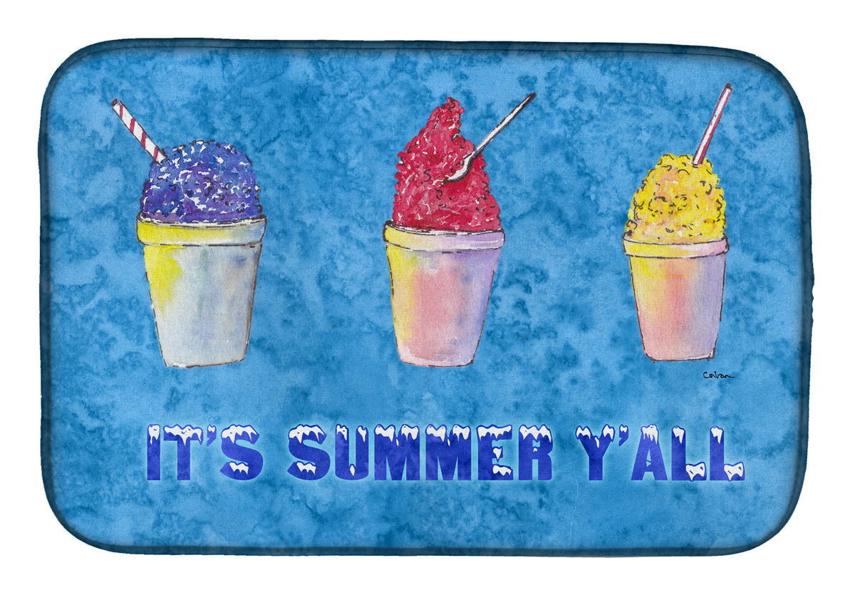 Snowballs and Snowcones Dish Drying Mat 8779DDM  the-store.com.