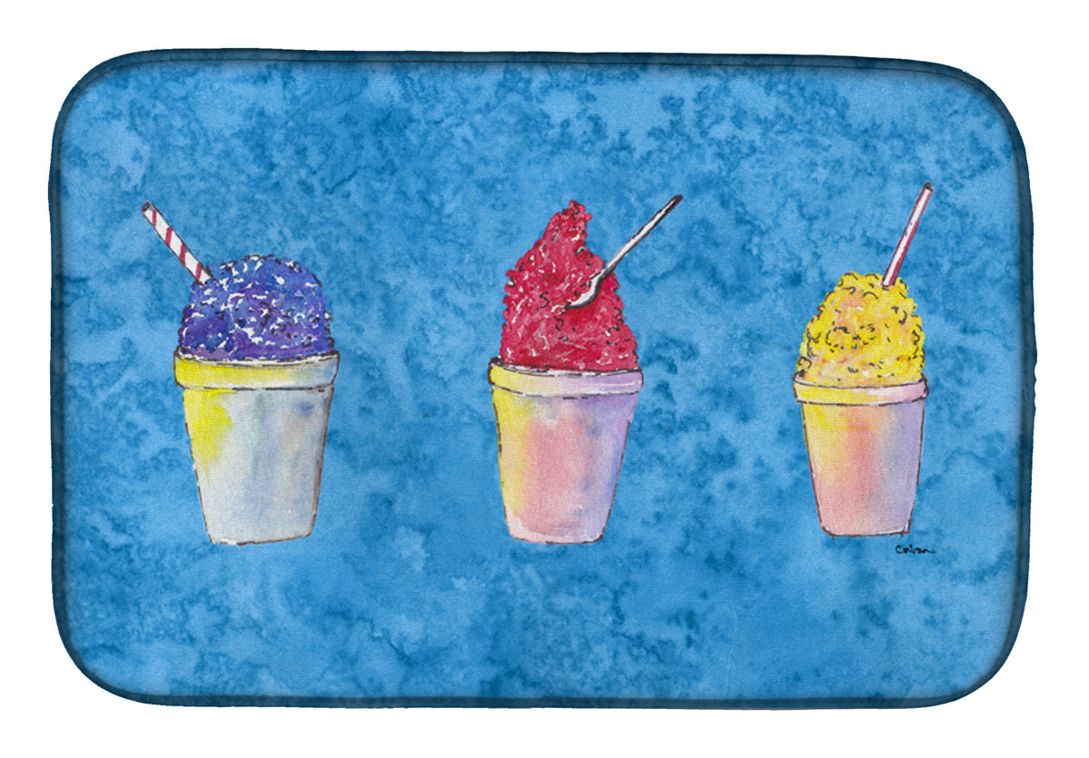 Snowballs and Snowcones Dish Drying Mat 8780DDM  the-store.com.