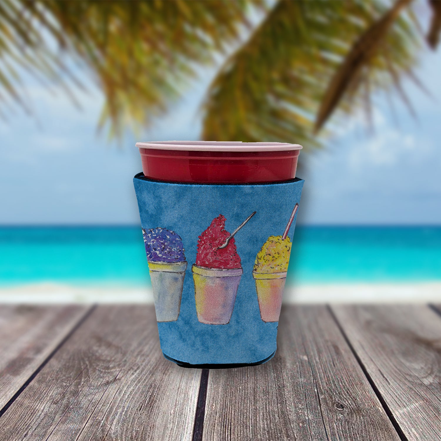 Caroline's Treasures Snowballs Cup Hugger - Reusable Party Cup Sleeve with Personality