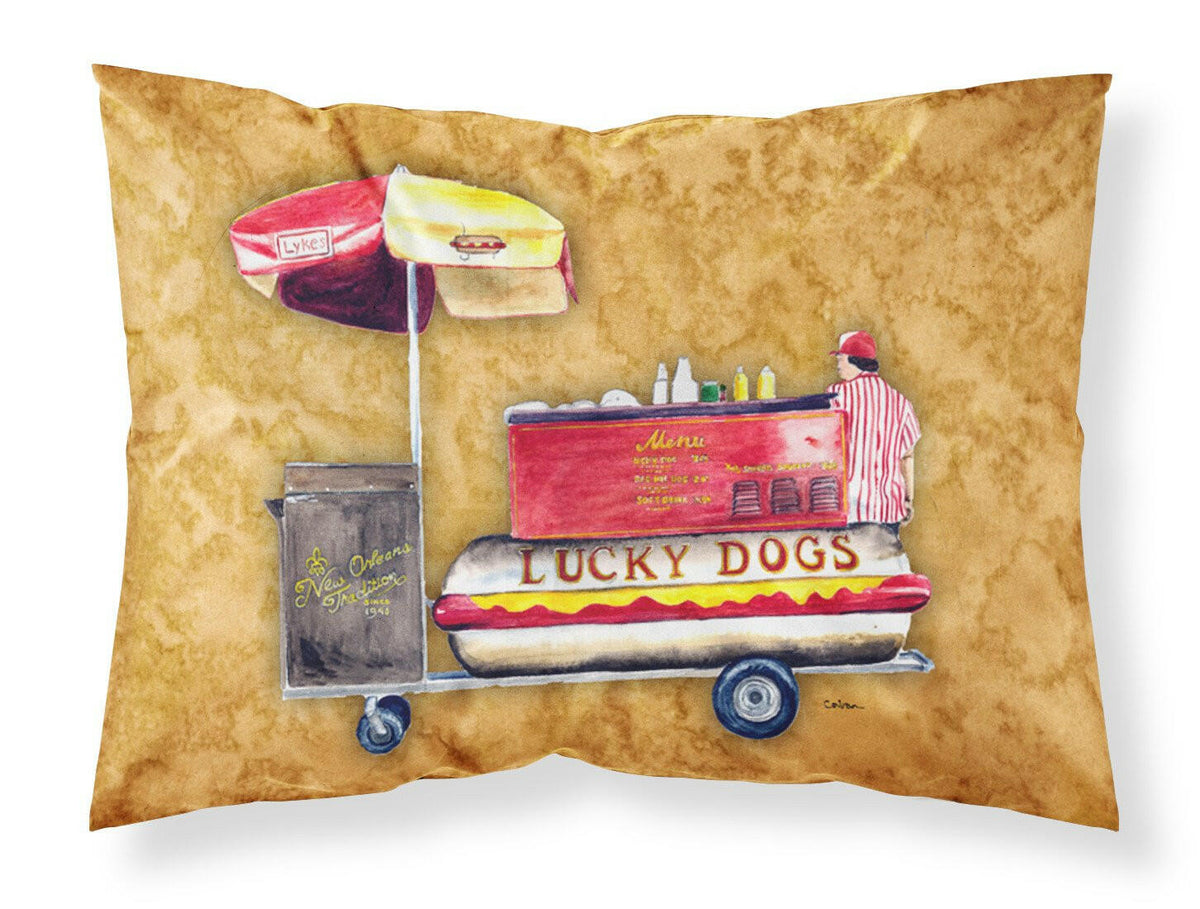 Hot Dog Moisture wicking Fabric standard pillowcase by Caroline&#39;s Treasures