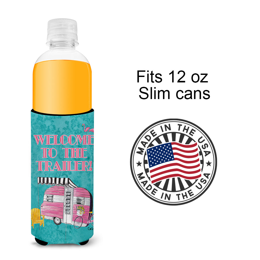 Welcome to the Trailer  Retro Glamping Trailer Ultra Beverage Insulators for slim cans 8783MUK