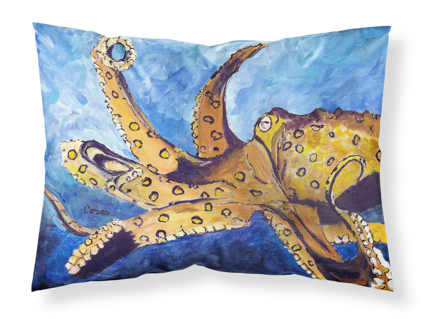 Octopus Moisture wicking Fabric standard pillowcase by Caroline's Treasures