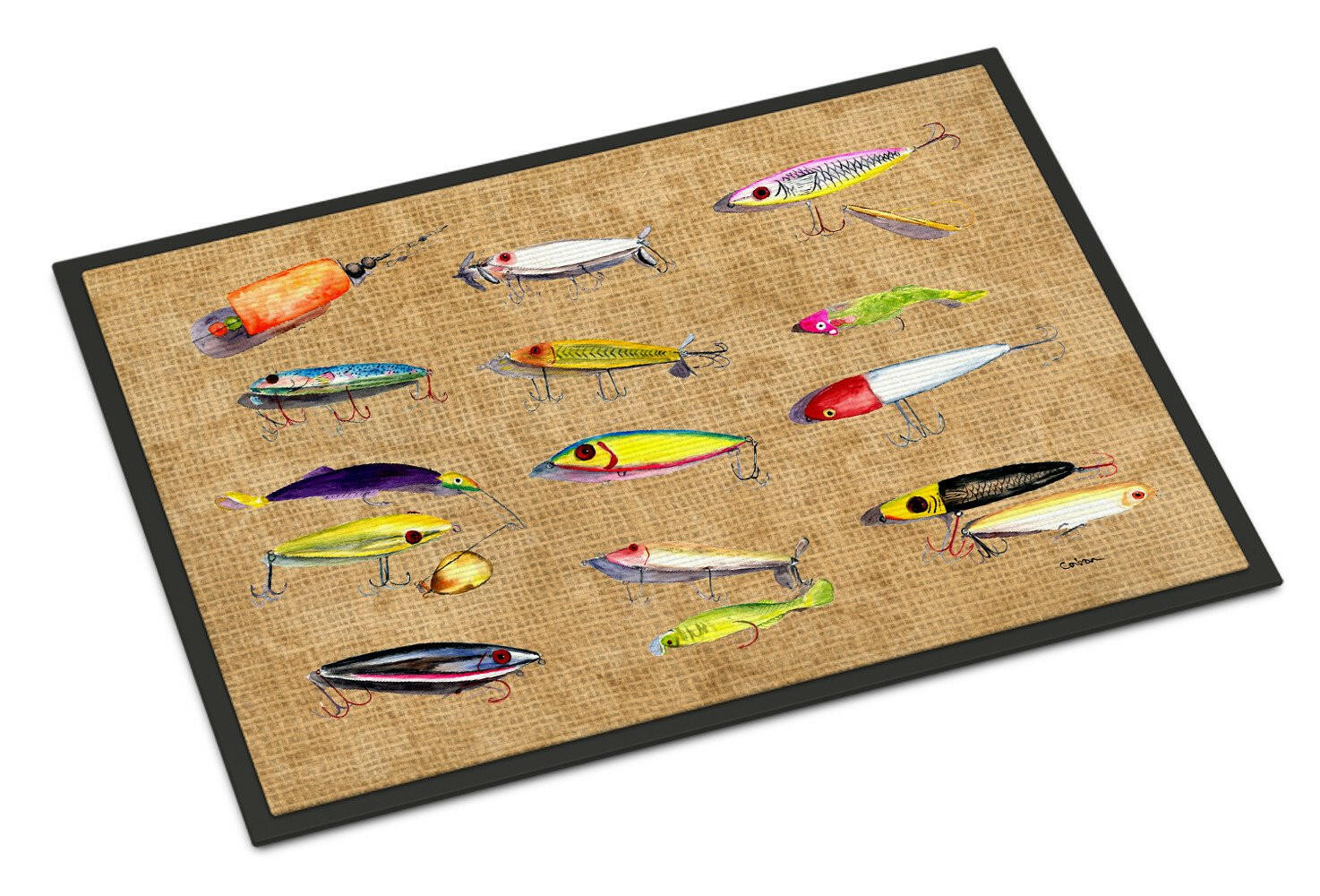 Fishing Lures Indoor or Outdoor Mat 24x36 - the-store.com