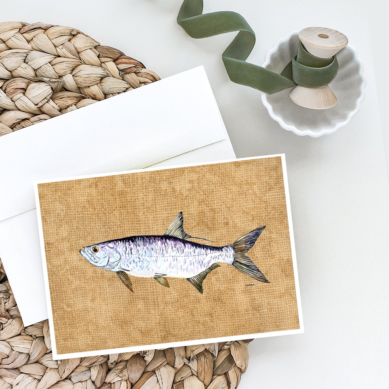 Tarpon Greeting Cards and Envelopes Pack of 8 - the-store.com