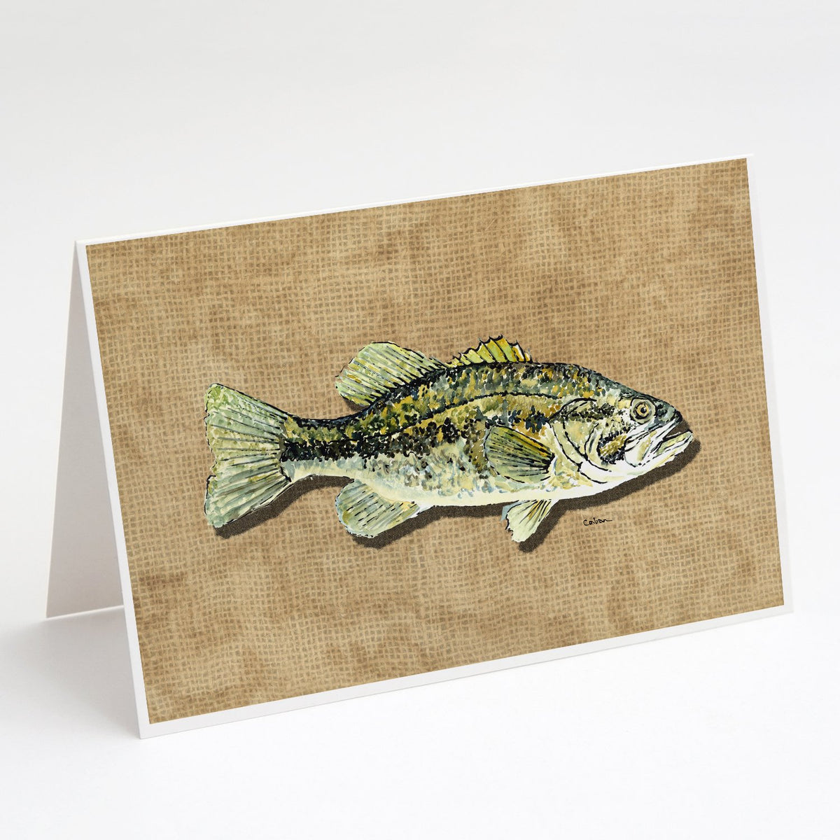 Buy this Small Mouth Bass Greeting Cards and Envelopes Pack of 8