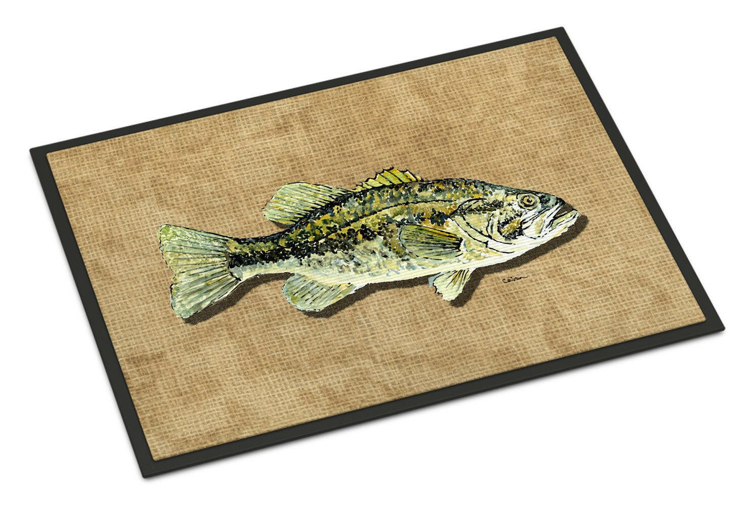 Small Mouth Bass Indoor or Outdoor Mat 24x36 - the-store.com