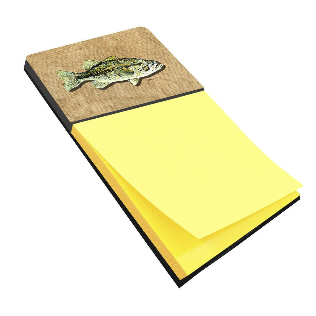 Small Mouth Bass Refiillable Sticky Note Holder or Postit Note Dispenser 8806SN by Caroline's Treasures