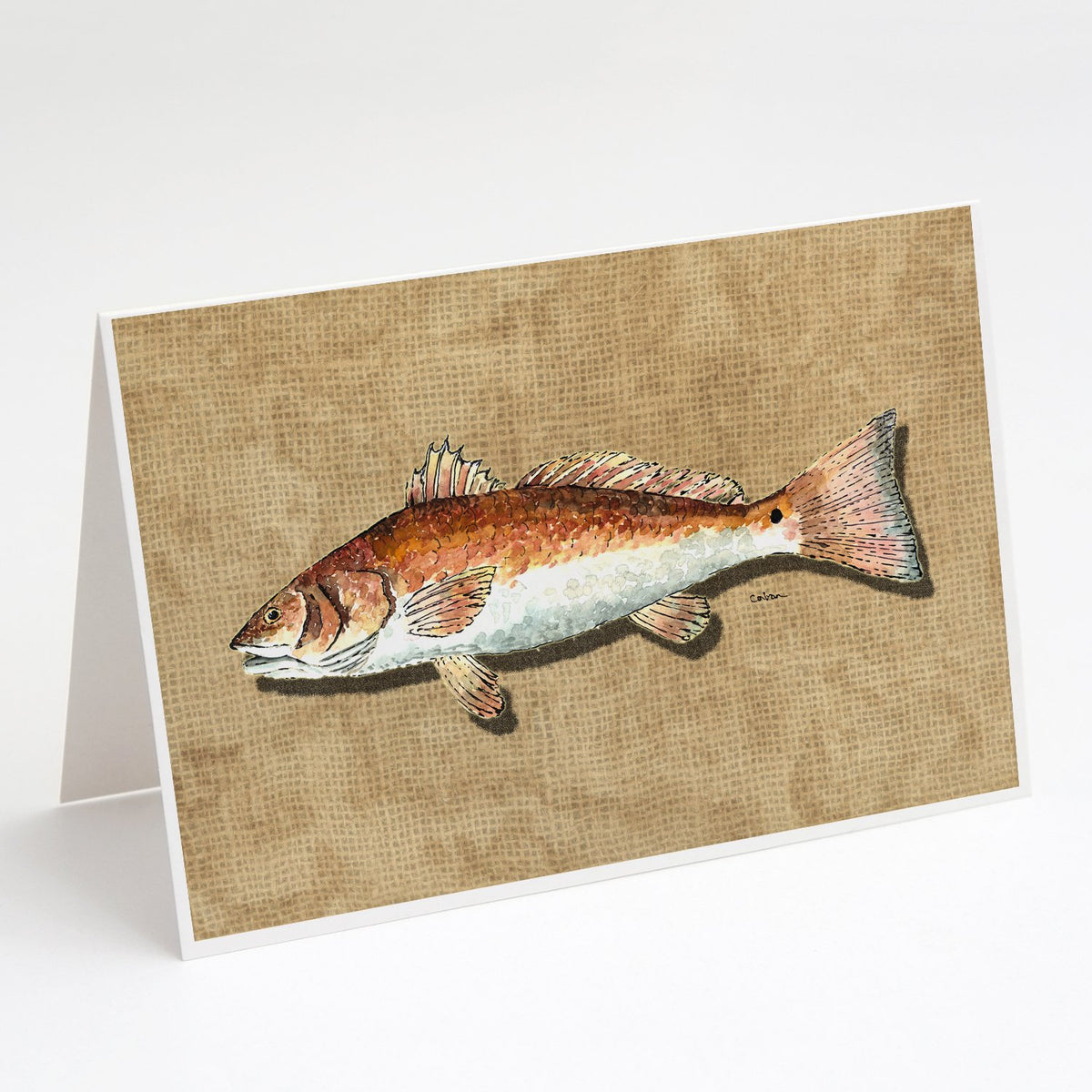 Buy this Red Fish Greeting Cards and Envelopes Pack of 8