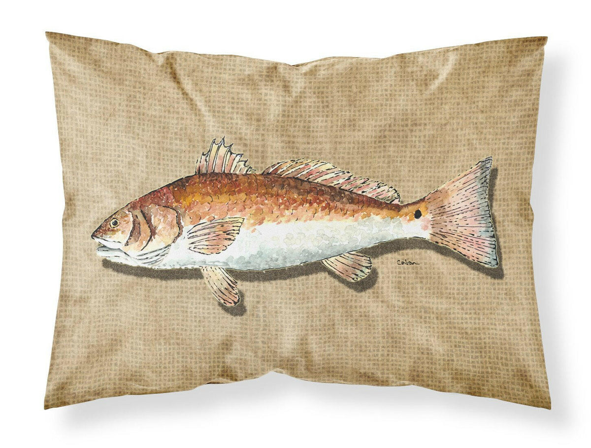 Red Fish Moisture wicking Fabric standard pillowcase by Caroline&#39;s Treasures
