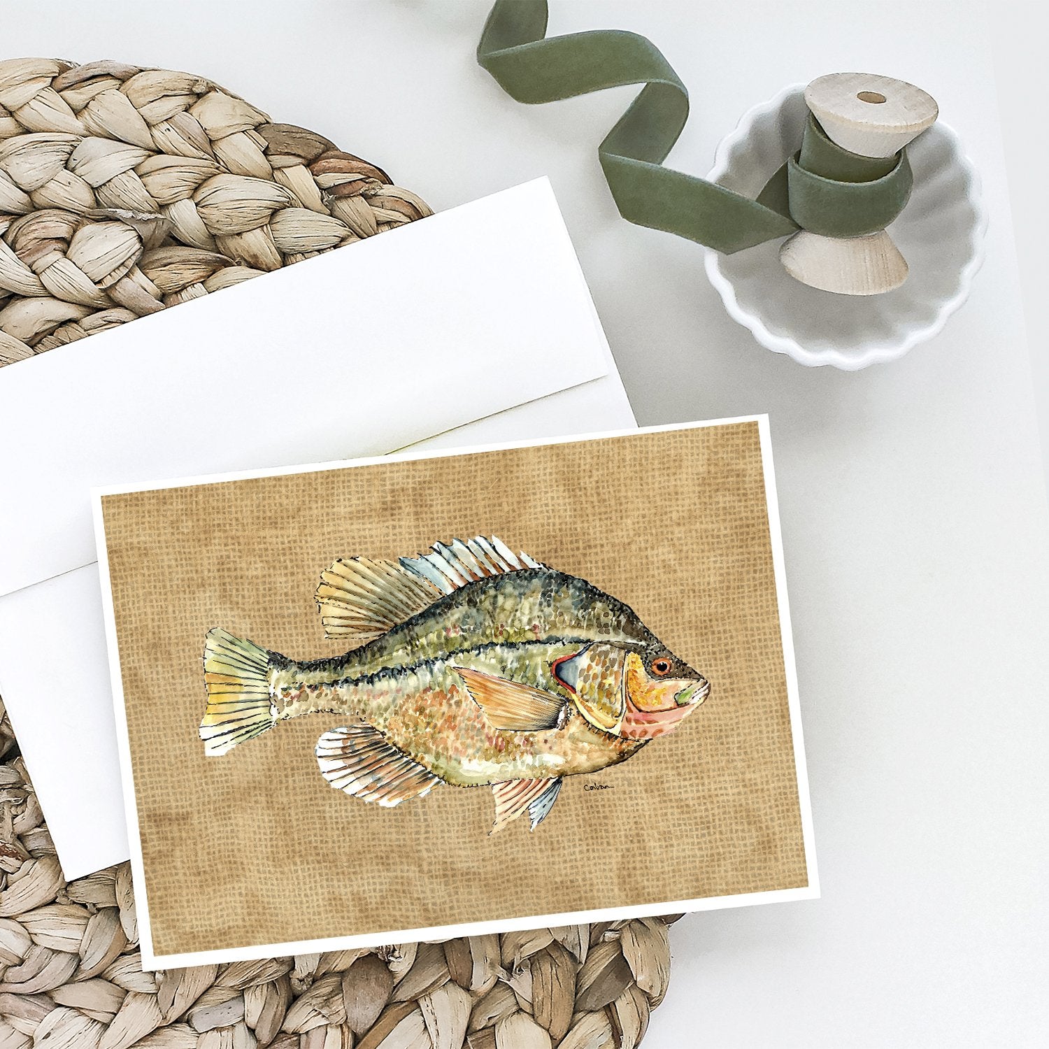 Caroline's Treasures Croppie Greeting Cards - Blank Note Cards – 8-Pack of Artist-Designed Cards with Envelopes
