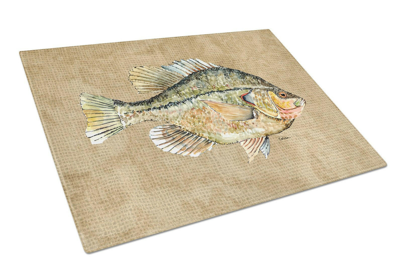 Croppie Glass Cutting Board Large by Caroline's Treasures