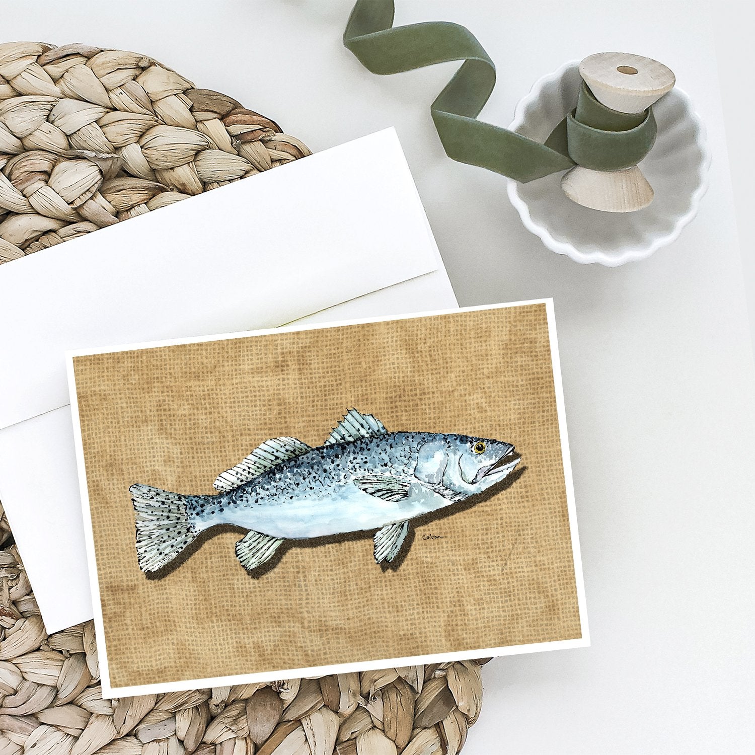 Speckled Trout Greeting Cards and Envelopes Pack of 8 - the-store.com