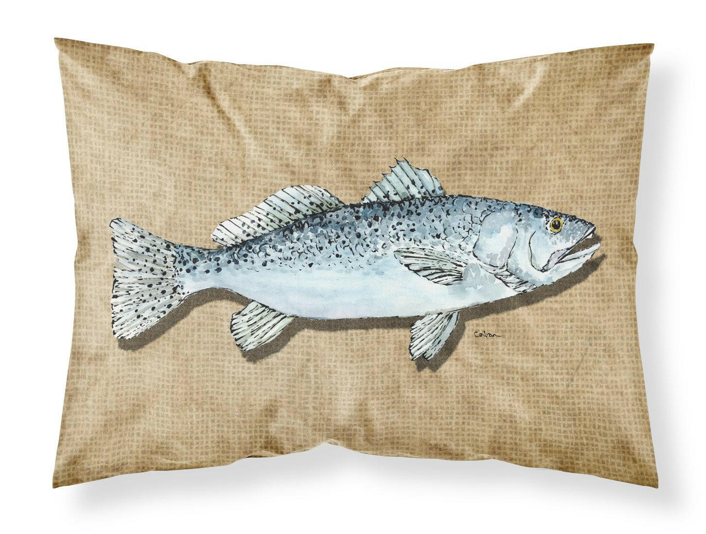 Speckled Trout Moisture wicking Fabric standard pillowcase by Caroline's Treasures