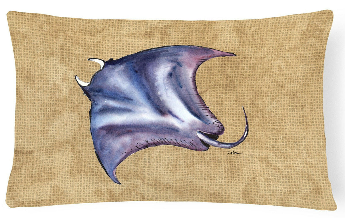 Stingray   Canvas Fabric Decorative Pillow by Caroline&#39;s Treasures