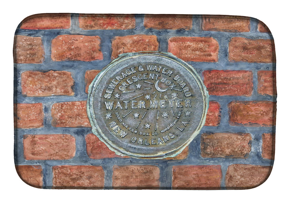 New Orleans Watermeter on Bricks Dish Drying Mat 8829DDM  the-store.com.