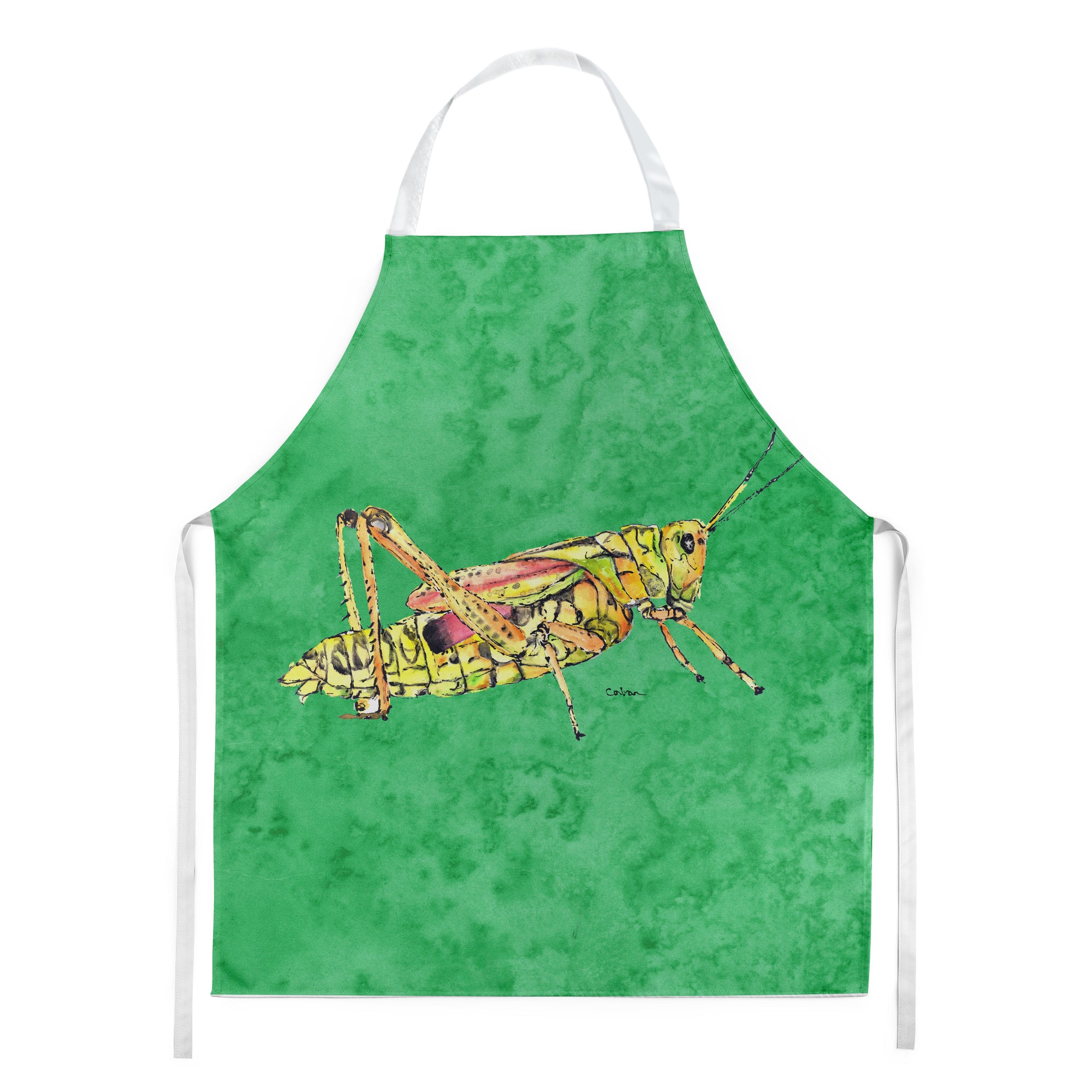 Grasshopper on Green Apron