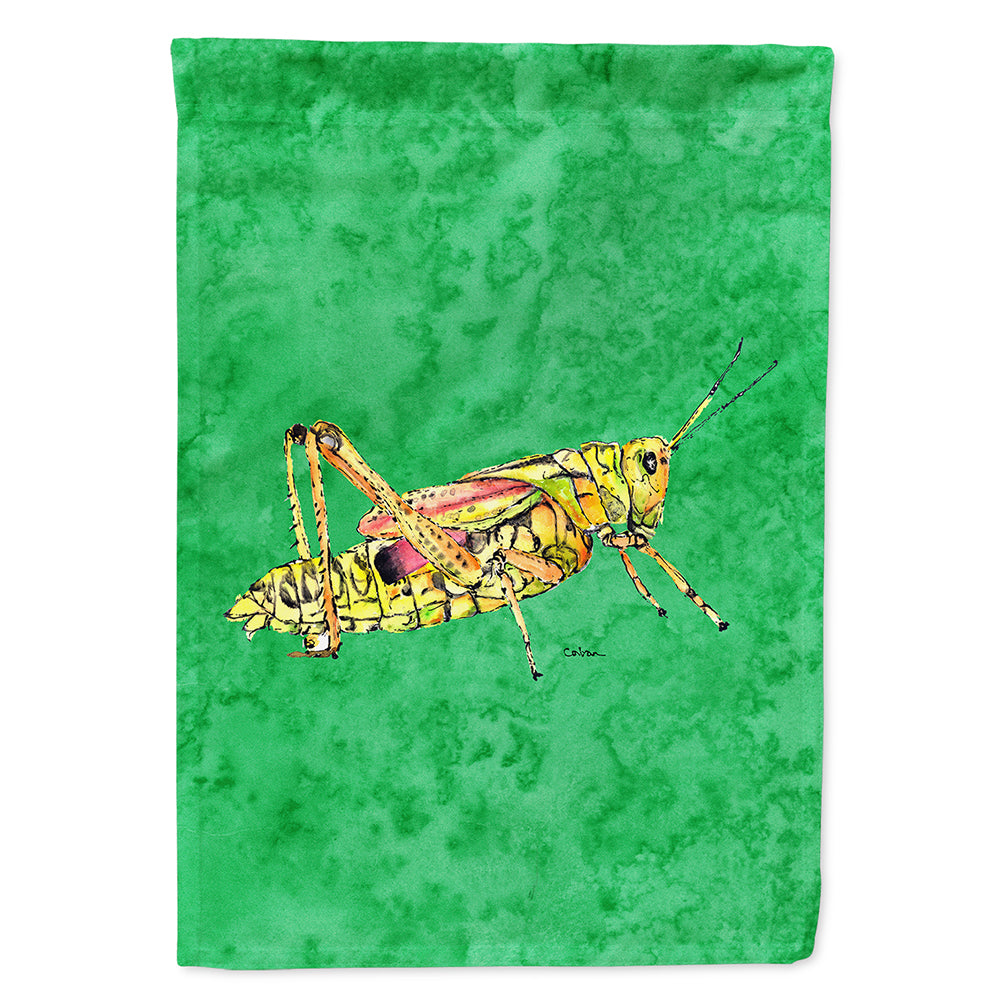 Grasshopper on Green Flag Canvas House Size