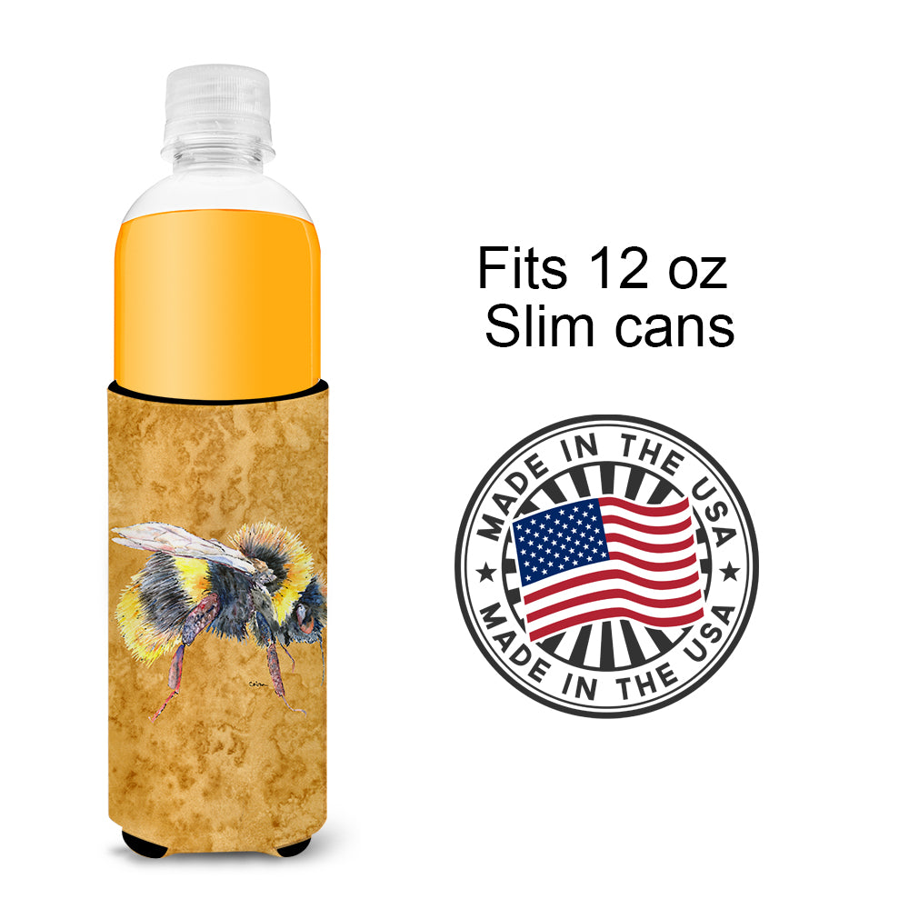 Bee on Gold Ultra Beverage Insulators for slim cans 8850MUK.