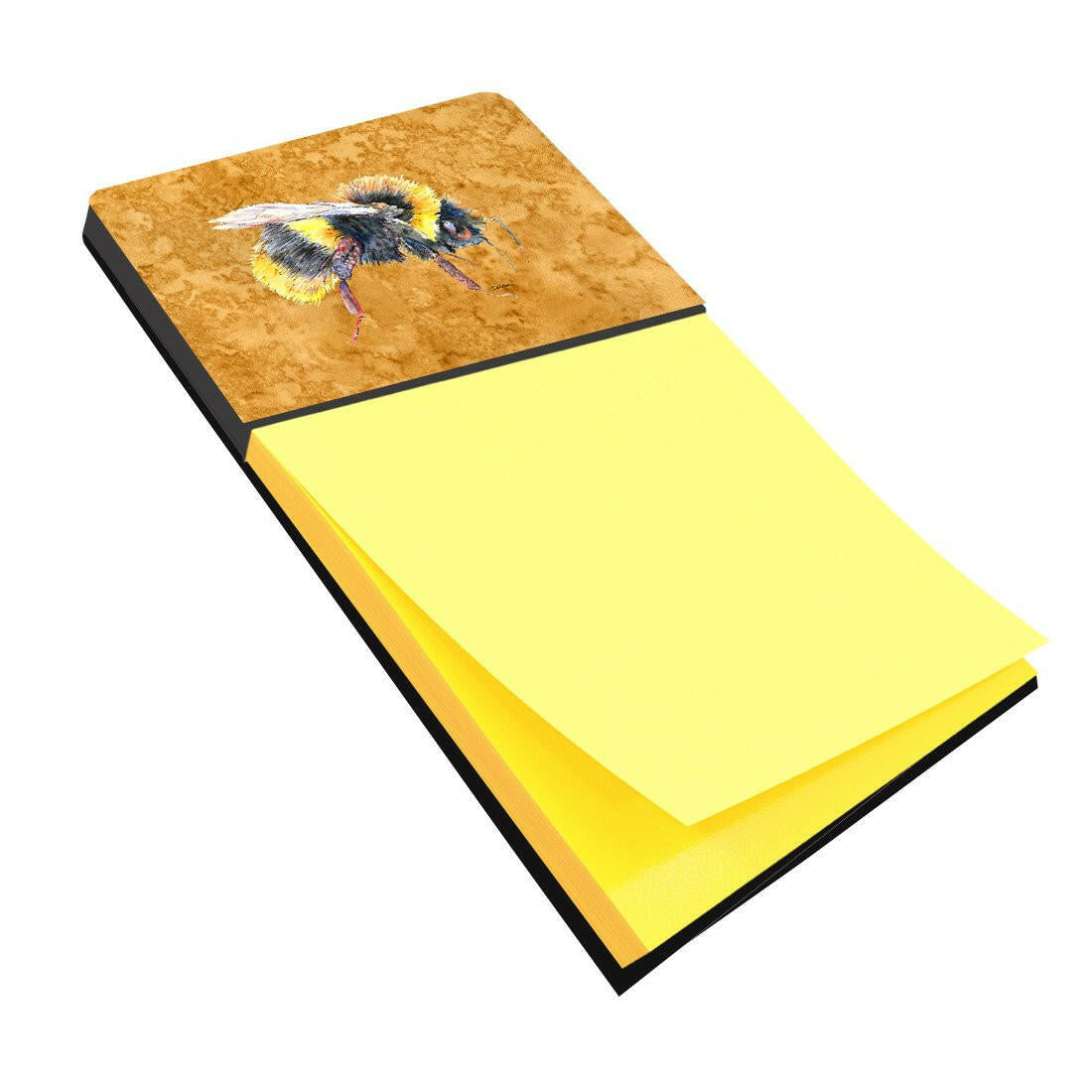 Bee on Gold Refiillable Sticky Note Holder or Postit Note Dispenser 8850SN by Caroline's Treasures