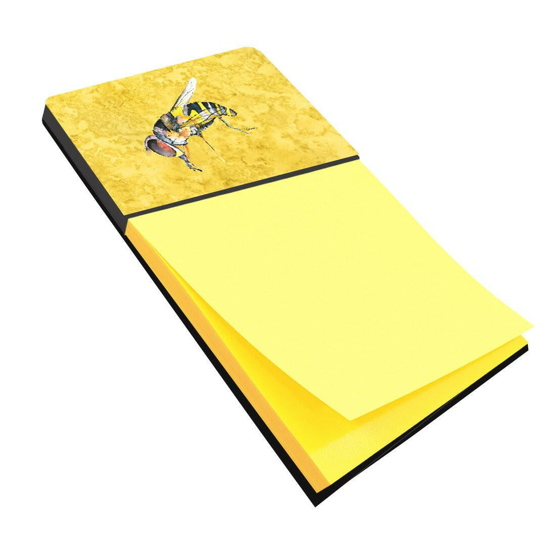 Bee on Yellow Refiillable Sticky Note Holder or Postit Note Dispenser 8851SN by Caroline's Treasures